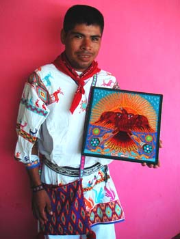 Example of Huichol craftwork
