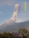 eruption ceases